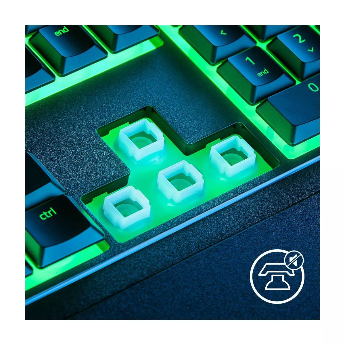 Razer Ornata V3 X Low Profile Gaming Keyboard for PC: Ergonomic USB-A Membrane Keypad