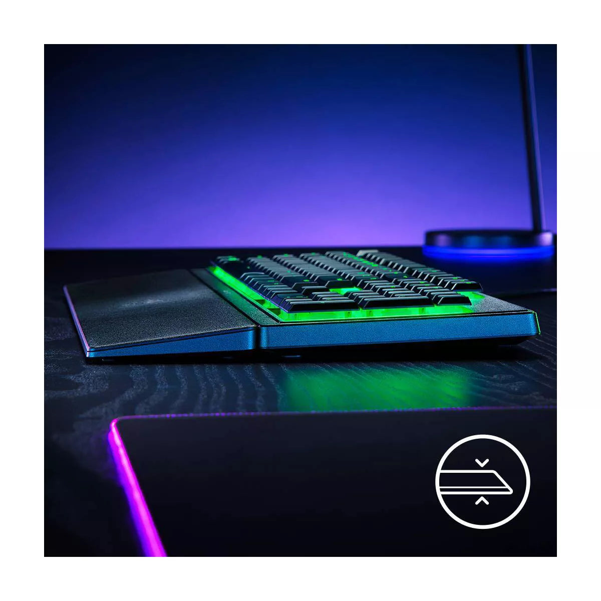 Razer Ornata V3 X Low Profile Gaming Keyboard for PC: Ergonomic USB-A Membrane Keypad
