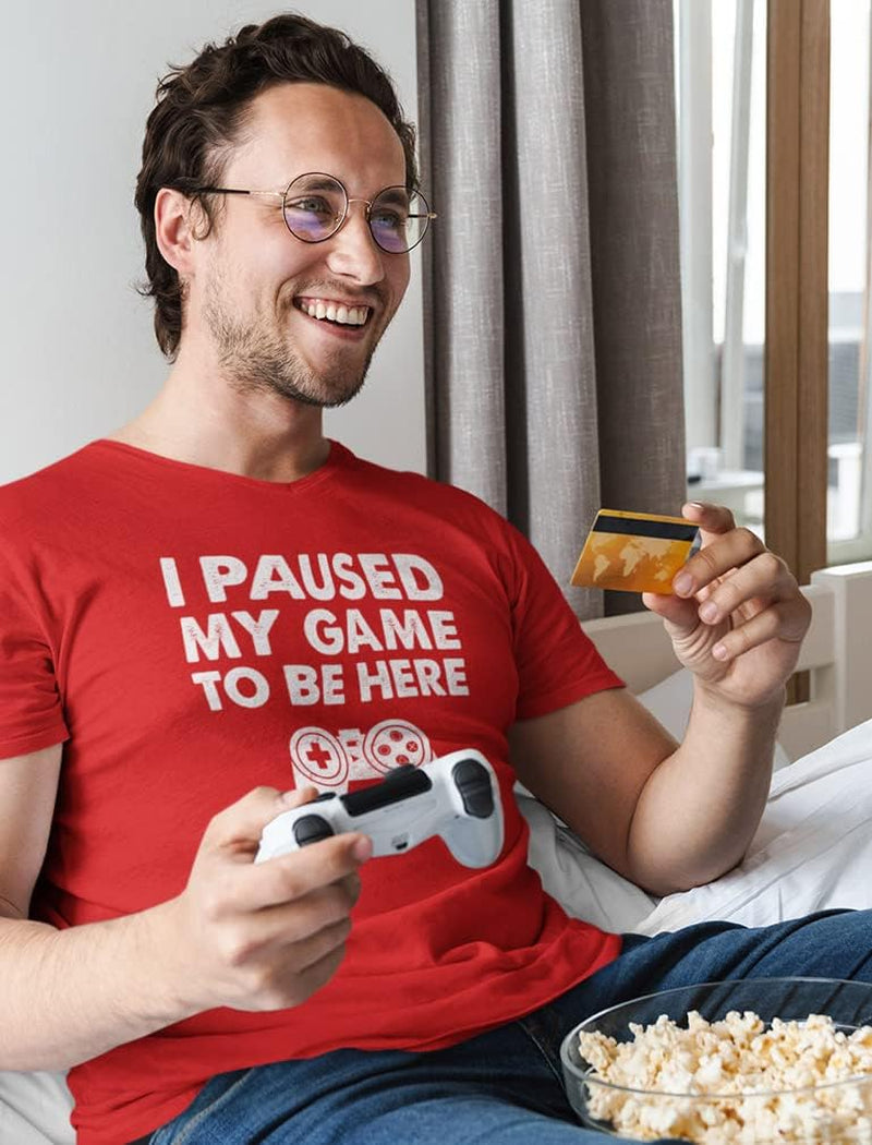 Funny Video Game Shirt for Men - Graphic Gamer T-Shirt for Teens and Adults - Gift for Console Players