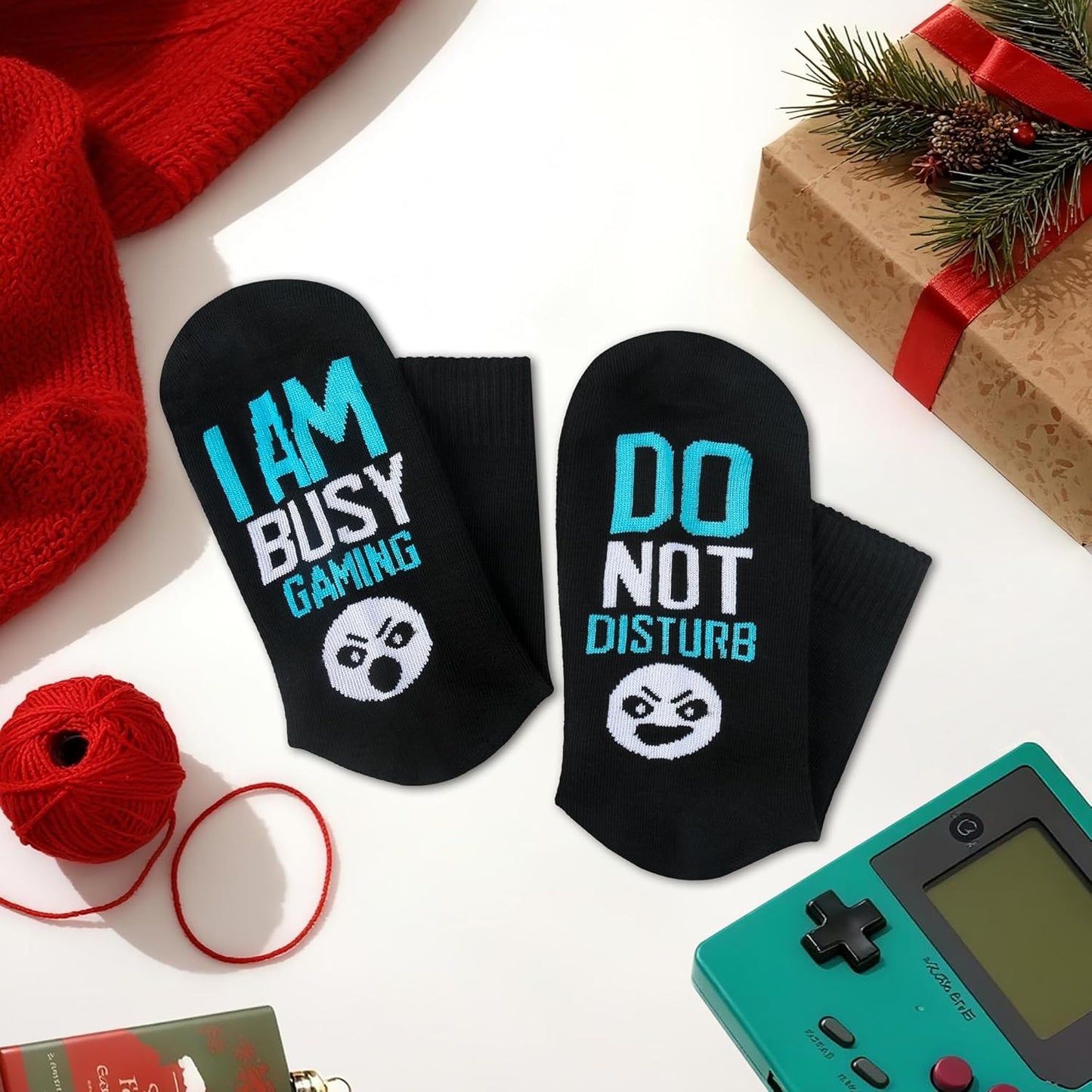 Do Not Disturb I'M Gaming Socks,Men Gifts for Men Teen Boys Dad Him Son Fathers,Valentines Christmas Stocking Stuffers