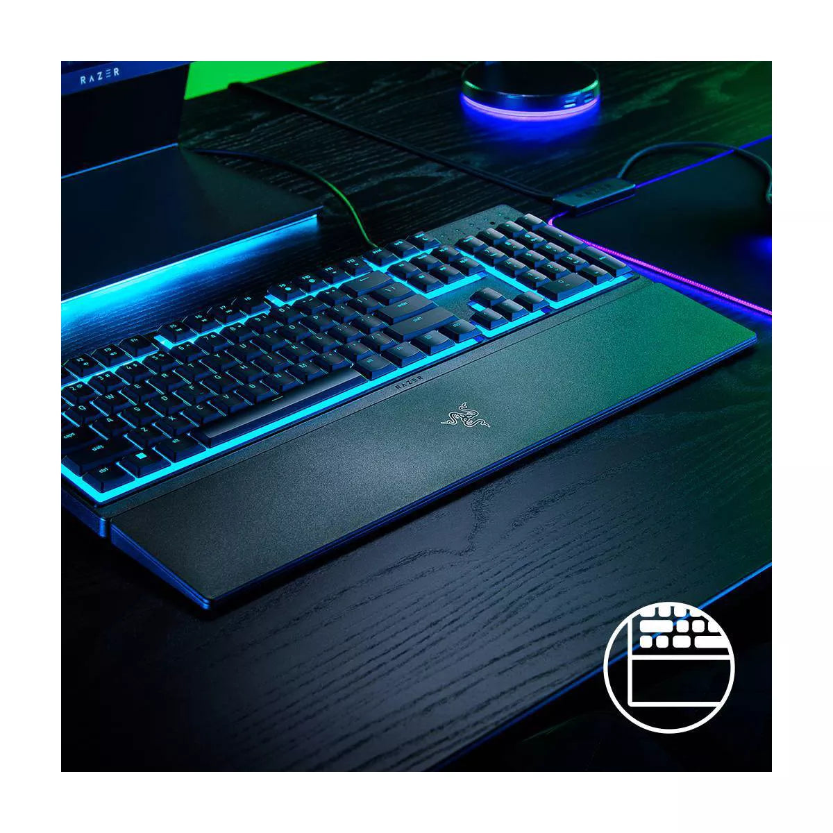 Razer Ornata V3 X Low Profile Gaming Keyboard for PC: Ergonomic USB-A Membrane Keypad