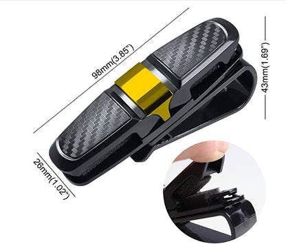 Car sun visor sunglasses clip