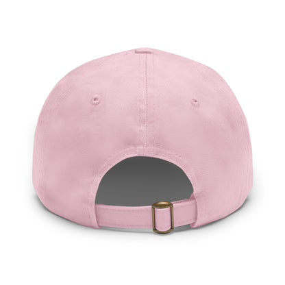 BadNewsGoat Leather Patch Dad Hat — Vintage Cartoon Goat Cap