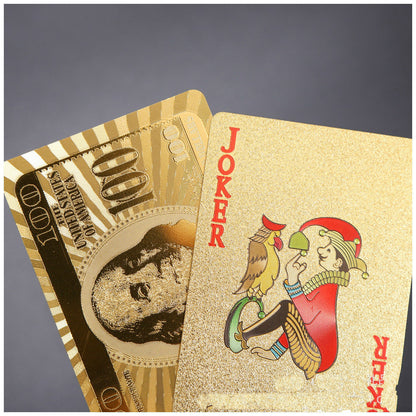 Waterproof gold foil playing CARDS