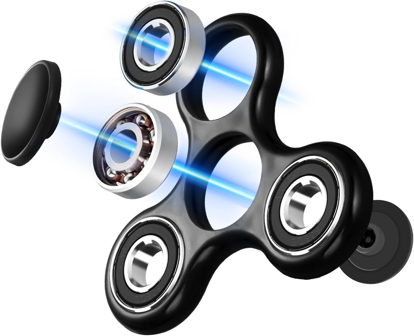 Fidget Spinner Toy 1 Pack, Cool Fidget Spinners for Kids Adults, Sensory Fidgets Toys Anxiety Relief for ADHD Autism, Portable Handheld Toy for Office, School, & Travel