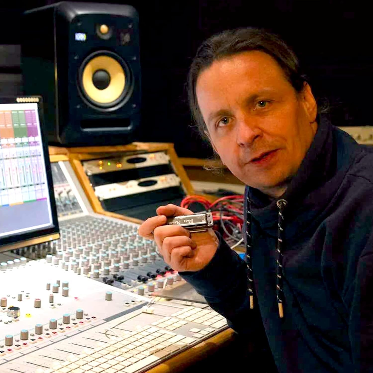 Deluxe Harmonica Key of C, 10 Holes 20 Tones Mouth Organ Diatonic Blues Harmonica for Adults, Beginners, Professionals and Students, as a Gift（Silver Grey）