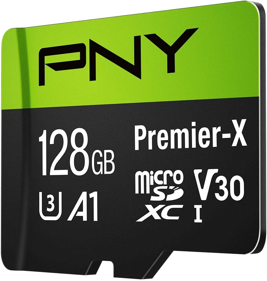 128GB Premier-X Class 10 U3 V30 Microsdxc Flash Memory Card - 100Mb/S, Class 10, U3, V30, A1, 4K UHD, Full HD, UHS-I, Micro SD