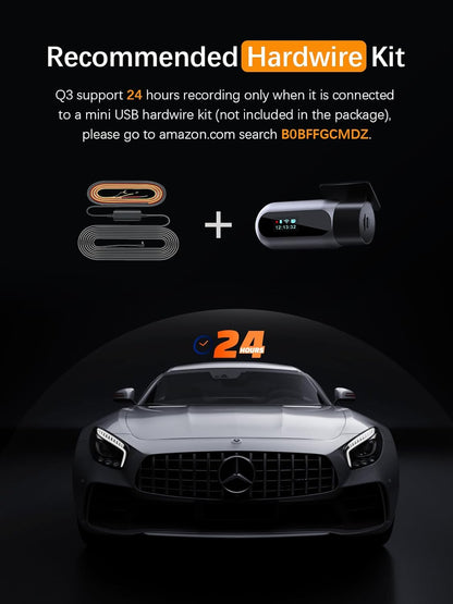 Dash Cam Wifi FHD 1080P Car Camera, Front Dash Camera for Cars, Mini Dashcams for Cars with Night Vision, 24 Hours Parking Mode, WDR, Loop Recording, G-Sensor, APP, Support 128GB Max