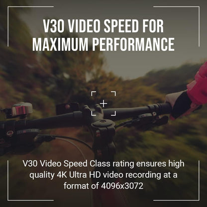 128GB Premier-X Class 10 U3 V30 Microsdxc Flash Memory Card - 100Mb/S, Class 10, U3, V30, A1, 4K UHD, Full HD, UHS-I, Micro SD