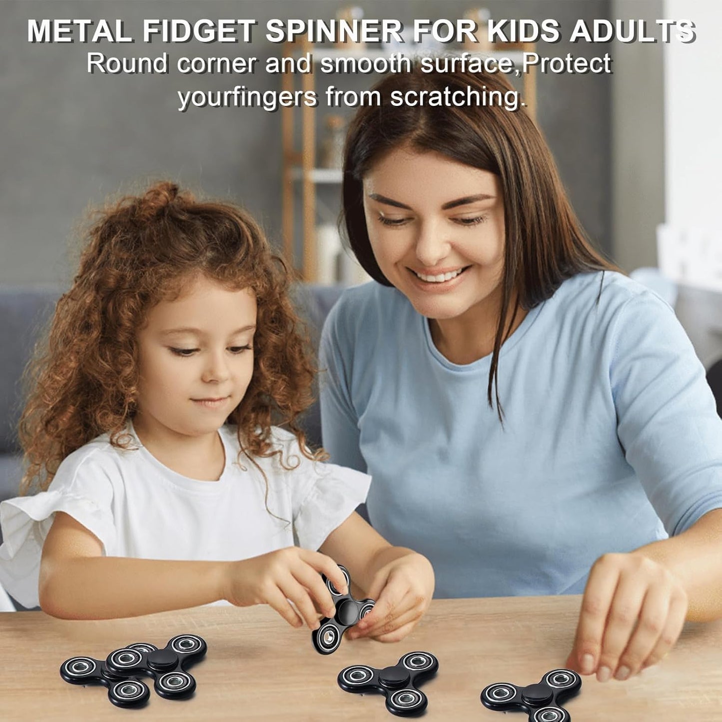 Fidget Spinner Toy 1 Pack, Cool Fidget Spinners for Kids Adults, Sensory Fidgets Toys Anxiety Relief for ADHD Autism, Portable Handheld Toy for Office, School, & Travel