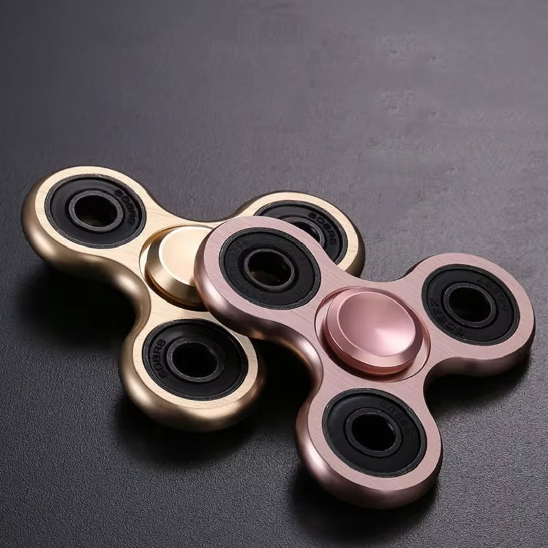 Fidget Finger Spinner Alloy Metal Hand Spinners Stress Relief Decompression Toys for Kids Adults Funny Gifts