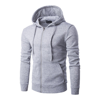 Casual Solid Color Cardigan Hoodie