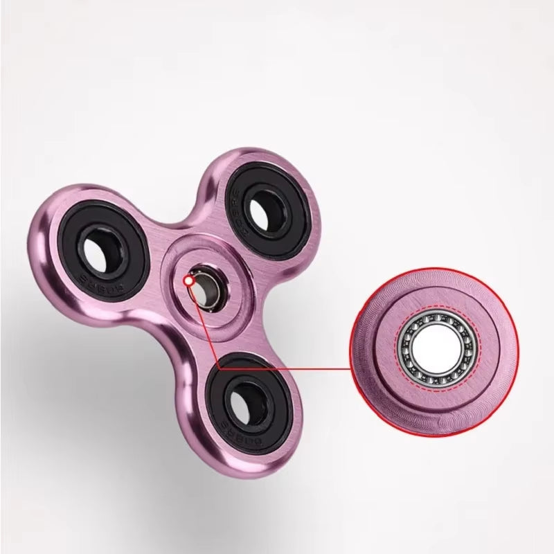 Fidget Finger Spinner Alloy Metal Hand Spinners Stress Relief Decompression Toys for Kids Adults Funny Gifts